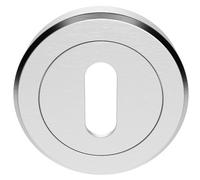 51mm Lock Profile Escutcheon Chamfered Edge Concealed Fix Satin Chrome