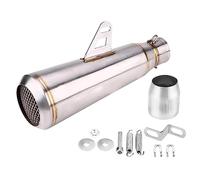 51mm motorbike exhaust motorcycle exhaust Motorcycle Exhaust Muffler Aggressive Sound Exhaust with Adapter, Universal 36-51mm Diameter Replacement Kit for Motorcycle Scooter ATV Custom Modification
