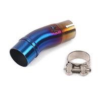 51mm Motorcycle Exhaust Middle Link Pipe Adapter Connector For Kawasaki For Ninja 400 For Ninja400 For EX400 For Z400 2017-2021 Muffler Exhaust(Color 1)
