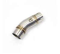 51mm Motorcycle Exhaust Middle Link Pipe Slip-on For Ninja 400 For EX400 For Z400 2017-2021(Onecolor)