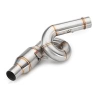 51MM Motorcycle Exhaust Muffler For Kawasaki For Z800 For Z 800 Stainless Steel Exhaust Middle Link Pipe Exhaust Pipe Exhaust Pipe Silencer(Color 1)