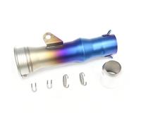 51MM Motorcycle Exhaust Pipe Escape Moto For YZF R1 R3 Motorcycle Muffler Exhaust(Half Blue)
