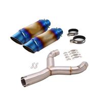 51MM Motorcycle Exhaust Pipe For Aprilia Shiver 750 2008-2017 Exhaust Middle Pipe Connector Exhaust Muffler DB Killer Exhaust Pipe Silencer(Color 3)