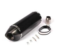 51MM Motorcycle Slip On Exhaust Muffler Pipe For Kawasaki For Z900 For Z1000 For Z 900 1000 Exhaust Pipe Exhaust Silencer Tailpipe Muffler Exhaust(Carbon end cap 1)