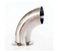 51mm Pipe OD Butt Weld x 2" Tri Clamp SUS 304 Stainless Steel 90 Degree Elbow Pipe Fitting Home Brew Beer Wine