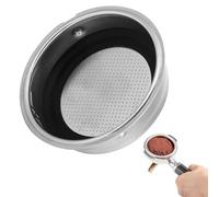 51mm Reusable Coffee Filter, Stainless Steel Pressurized Espresso Double Layer Filter Coffee Mesh Filter Basket Replacement Accessories for Esspesso Coffee Maker(Single Cup)
