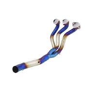 51mm Slip On Exhaust Escape Modify Front Link Pipe For Yamaha For MT-09 FZ-09 FJ09 For TRACER 900 GT 2015-2020 MENSUNUBNM(Blue)