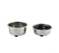 51mm Stainless Steel Coffee Filter Basket Set Double Layer Mesh Compatible with Multiple Coffee Machine Brands Single Shot Shot with Tamper Cup(Combination)