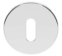 51mm Standard Key Profile Round Escutcheon Concealed Fix Polished Chrome