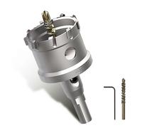 51mm TCT Hole Saw Tungsten Carbide Cutter for Metal & Wood, with Hex Key | Tungsten Carbide Teeth, Fast Chip Removal, Includes Hex Key & Drill Bit