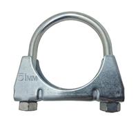 51mm Universal U Bolt Exhaust Clamps - Heavy Duty Clamp & Nuts (Pack of 2)