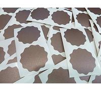 51mm Wavy Edge, Bronze, Certificate Wafer Company Seal Labels, Stickers for Embossing, Awards & Rewards