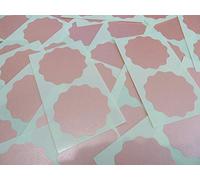 51mm Wavy Edge, Pearlescent Pink, Certificate Wafer Company Seal Labels, Stickers for Embossing, Awards & Rewards