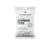 (51mm, White) Masters Bamboo Graduated Golf Tees (Pack of 20)