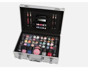 51pc Vanity Makeup Case Travel Carry Box Big Cosmetic Storage Organizer VEGAN