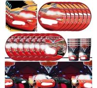 51pcs Cars Birthday Decorations,Cars Party Tableware Set, Children's Birthday Decorations Cars Party Supplies Includes Plates Napkins Tablecloths Set for Boys, 10 Guests