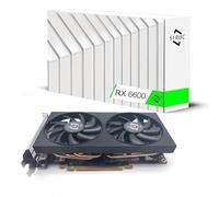51RISC RX 6600 Graphics Card, 8GB GDDR6 Gaming GPU 128bit HDMI x1 DisplayPort x3 PCIe 4.0 x8 Dual Fan Cooling for Office and Gaming Video Card