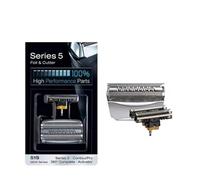 51S Shaver Foil, Electric Shaver Head，Compatible for Braun，Razor Series 5, 8000 Series 590cc，8595,8985,8975,8991,8995,8985,(2pcs)