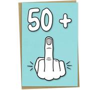 51st Birthday Card, 50 + 1, Funny Birthday Card for 51 Year Old Women or Men,