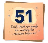 51st Birthday Card for Her, Funny Design