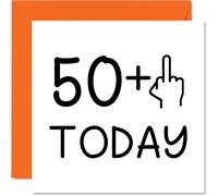 51st Birthday Card Funny for Women - Novelty Middle Finger - Rude Birthday Cards for Men, 145mm Greeting Cards, Joke Banter Cards Mum Dad Grandad Granny Nanny Auntie Uncle