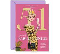51st Birthday Cards for Women, Years Of Fabulousness
