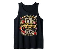 51st Birthday Queen Chapter 51 Fabulous Since 1975 Women Tank Top