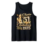 51st Birthday Queen Chapter 51 Fabulous Since 1975 Women Tank Top