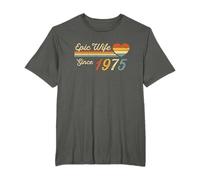 51st Wedding Anniversary for Her - Epic Wife Since 1975 T-Shirt