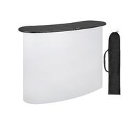 51x38.5 Inch Portable Pop Up Trade Show Display Exhibition Counter Promotion Podium Table Stand Booth with Wall Carry Bags