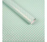 51x74cm Polka Dot Wrapping Paper Sheet,10 Sheets Adorable Gift Wrap DIY Bouquet Packaging Paper for Christmas,Birthday,Valentine's Day,Wedding (Green White)