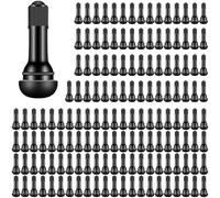 52/100/150-Pack Rubber Snap-in Tire Valve Stems TR412 TR413 TR414, Copper Core Tubeless Valves for Cars Motorcycles ATVs Lawn Mowers, 11.5mm Hole(D)
