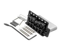 52.5mm(2-1/16 inch) Vintage Style Full Block ST Guitar Tremolo Bridge Pop-In Arm 6 Screws for ST(Schwarz)