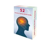 52 Anxiety Coping Skill Cards - Social Anxiety Relief | Mindfulness & Self Care Flashcards | Positive Affirmations Cards for Adults | Ideal for Family and Counselor Office Use
