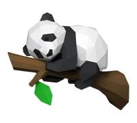 52-cm Panda Sleeping on A Tree, Paper Models, DIY Wall-mounted Wall Decorations
