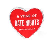 52 Date Night Ideas A Year Of Date Night Conversation Starter Card Heart-Shaped Cards for Couples, Friends & Fun Icebreaker for Dates, Gifts, Home Decor, Valentines, Galentines