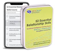 52 Essential Emotional Intelligence Training - Relationship Skills Card Game for Empathy, Trust Building Activities, Conversation Starters, Team Icebreaker Tools - by Harvard Researcher