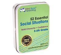 52 Essential Social Situations - Social Skills Activities for Kids (3-6th Grade) - Emotional Learning & Growth Mindset for Family, Classroom, Counseling - Conversation Card Games for Kids 8-12