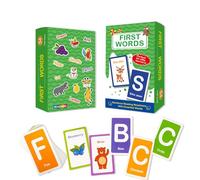 52 Flash Cards for Toddlers Age 1 2,Learning Resources For 3 4 Year Olds,Double-Sided Learning Games, Alphabet Flash Cards for Kids, Toddler Flash Card for Speech Development