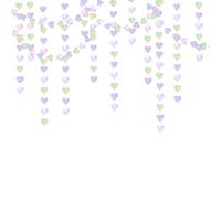 52 Ft Colorful Glitter Paper Love heart Garland, 4 Pieces Party Decoration, Hanging Iridescent Love heart Garland,Double-Sided Metallic Paper Banner Streamer,for Anniversary,Wedding Decoration