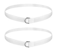 52 Inches Flag Football Belts, 2 Pack Adjustable Web Football Belt with Stainless Steel D Rings, for Youth, Adults