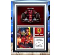 (52) Lewis Hamilton Formula 1 Signed Framed Autograph Signature A4 (21 X 297 CM) Art Work Wall Art Display Great Gift Idea (REPRINT) #####