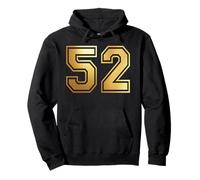 52 Number Fifty-Two Team Sports Graphic Varsity Matching Pullover Hoodie