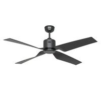CasaFan Eco Ventos ceiling fan, grey, metal, IP44, DC, Wi-Fi