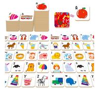 52 PCS Alphabet Memory Game, 26 Pairs Uppercase & Lowercase Letters Matching Game, Educational Early Learning Toy for Toddlers, Kindergarten, Kids 3+