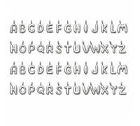 52 Pcs Bubble Letter Charms, A-Z Initial Pendants for Jewelry Making | 3D Bubble Letter Design; Gold-Tone A-Z Alphabet; 52 Pcs / 2 Complete Sets; Built-In Hanging Loop; Personalized DIY Jewelry