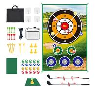 52 Pcs Bucket Golf Darts Chipping Game Set, Sticky Golf Dart Battle Practice Hitting Mats for Kids Adults Family & 20 Balls, Indoor Outdoor Swing Training Aid Equipment for golf Lovers and Beginners