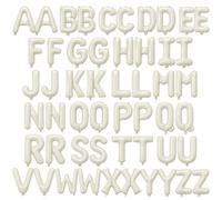 52 Pcs Cream Letter Balloons 16 Inch Mylar Foil Alphabet Letters 2 Sets A- Z Custom Phrase DIY Personalized Phrase Banner for Birthday Graduations Anniversary Celebration Wedding Party Decorations