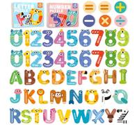52 Pcs Early Education Letters and Numbers PyrrlicToy Cute Magnetic Alphabet Colourful Magnetic Numbers Educational Fridge Magnets for Kids Educational Learning Games Toys Ideal for Early Education
