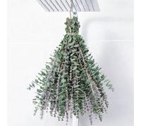 52 PCS Preserved Eucalyptus & Lavender Shower Bundle, Real Dried Eucalyptus Stems for Shower Hanging, Shower Head Plant, Bathroom Greenery, Spa Bathroom Decor, Boho Bathroom Decor